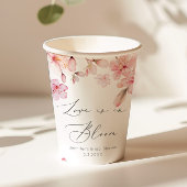 Sakura Kirschblüte Liebe ist in Blütezeit Pappbecher