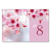 Sakura, Kirschblüte Tischnummer Card (Rückseite)