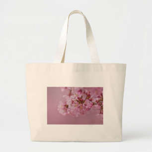 Sakura Kirschblüten Blassrosa Reflektionen Jumbo Stoffbeutel