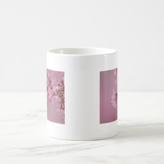 Sakura Kirschblüten Blassrosa Reflektionen Kaffeetasse (Mittel)