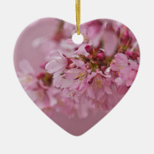 Sakura Kirschblüten Blassrosa Reflektionen Keramikornament