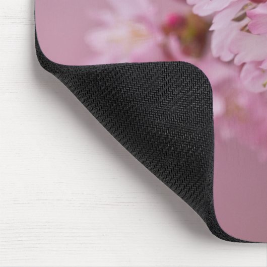 Sakura Kirschblüten Blassrosa Reflektionen Mousepad (Ecke)