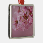 Sakura Kirschblüten Blassrosa Reflektionen Ornament Aus Metall (Rechts)