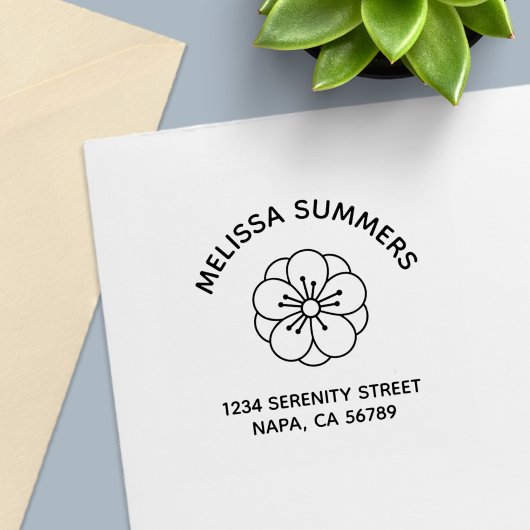 Sakura-Kirschblüten-Blumenbogen-Adresse Permastempel