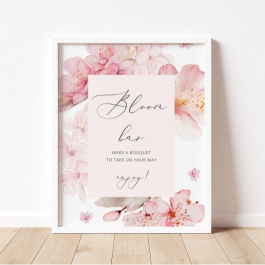 Sakura-Kirschblüten-Blütenleiste Poster