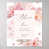 Sakura-Kirschblüten-Blütenleiste Poster (Vorne)