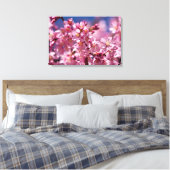 Sakura Kirschblüten, die von Sonnenlicht geküsst w Leinwanddruck (Insitu (Schlafzimmer))