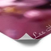 Sakura Kirschblüten, die von Sonnenlicht geküsst w Poster (Ecke)