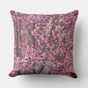 Sakura Kirschblüten Fließendes Rosa Kissen