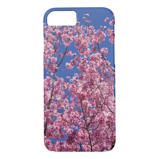 Sakura Kirschblüten im Blauen Case-Mate iPhone Hülle (Rückseite)