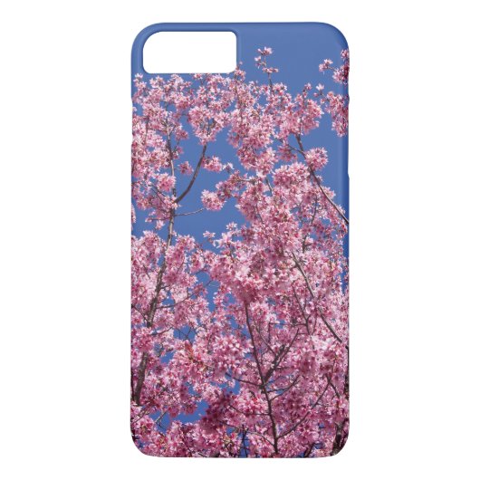 Sakura Kirschblüten im Blauen Case-Mate iPhone Hülle (Rückseite)