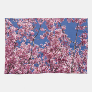 Sakura Kirschblüten im Blauen Geschirrtuch