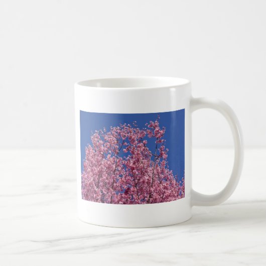 Sakura Kirschblüten im Blauen Kaffeetasse (Rechts)