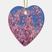 Sakura Kirschblüten im Blauen Keramik Ornament (Links)