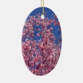 Sakura Kirschblüten im Blauen Keramik Ornament (Rechts)