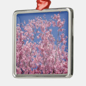 Sakura Kirschblüten im Blauen Silbernes Ornament (Links)