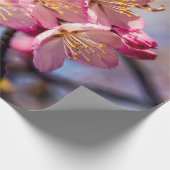 Sakura-Kirschblüten im Wind Geschenkpapier (Ecke)