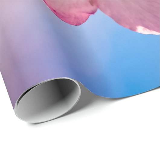 Sakura-Kirschblüten im Wind Geschenkpapier (Rolleneckpunkt)