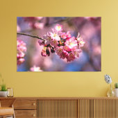 Sakura Kirschblüten in rosa Frühlingsfarben Leinwanddruck (Insitu (Wohnzimmer))