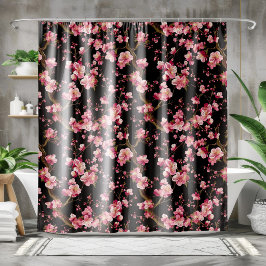 Sakura-Kirschblüten-Muster Duschvorhang