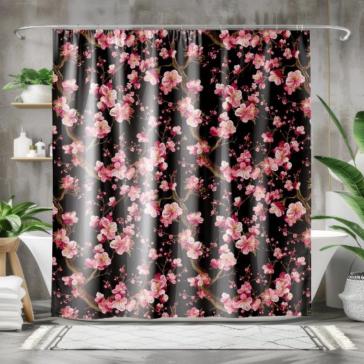 Sakura-Kirschblüten-Muster Duschvorhang
