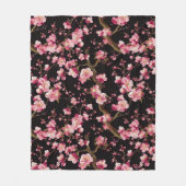 Sakura-Kirschblüten-Muster Fleecedecke (Vorderseite)