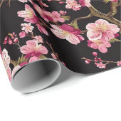 Sakura-Kirschblüten-Muster Geschenkpapier (Rolleneckpunkt)