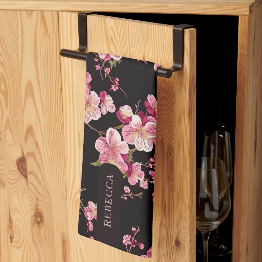 Sakura-Kirschblüten-Muster Geschirrtuch (Drittel gefaltet)