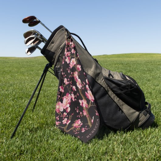 Sakura-Kirschblüten-Muster  Golfhandtuch (Gras)