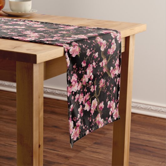 Sakura-Kirschblüten-Muster Kurzer Tischläufer (Beispiel)