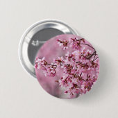 Sakura Kirschblüten pastellrosa Ebenen Button (Vorne & Hinten)