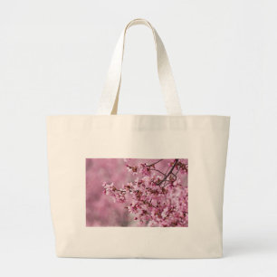 Sakura Kirschblüten Pastellrosa Schichten Jumbo Stoffbeutel