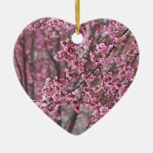 Sakura Kirschblüten pink Keramik Ornament