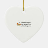 Sakura Kirschblüten pink Keramik Ornament (Hinten)