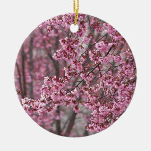 Sakura Kirschblüten pink Keramik Ornament