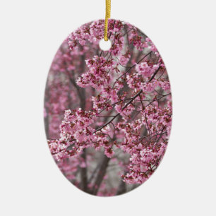 Sakura Kirschblüten pink Keramikornament