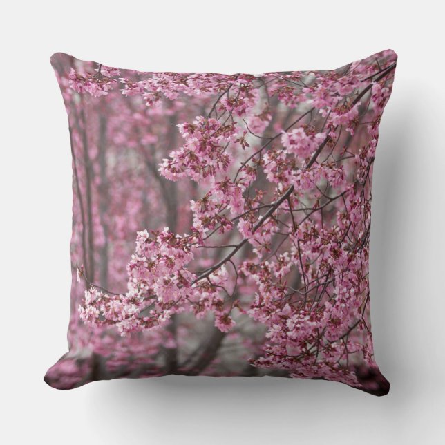 Sakura Kirschblüten pink Kissen (Vorderseite)
