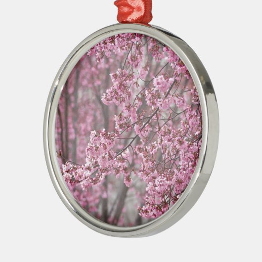 Sakura Kirschblüten pink Ornament Aus Metall (Links)