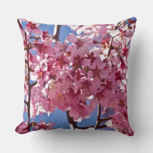 Sakura Kirschblüten Rote Sterne Kissen