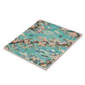 Sakura Kirschblüten Ukiyo-e Keramikfliese (Seite)