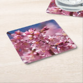 Sakura Kirschblüten von Sonnenlicht geküsst Rechteckiger Pappuntersetzer (angewinkelt)