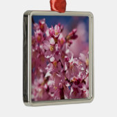 Sakura Kirschblüten von Sonnenlicht geküsst Silbernes Ornament (Rechts)
