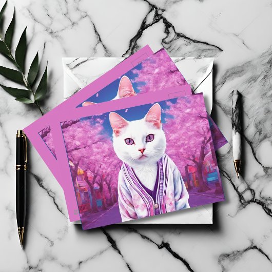 Sakura kitty postkarte