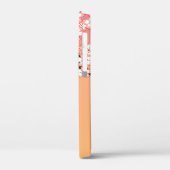 Sakura Kokeshi Doll - Geisha Girl on Peach Case-Mate iPhone Hülle (Rückseite / Links)