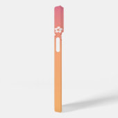 Sakura Kokeshi Doll - Geisha Girl on Peach Case-Mate iPhone Hülle (Rückseite / Rechts)