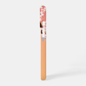 Sakura Kokeshi Doll - Geisha Girl on Peach iPhone 16 Hülle