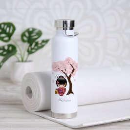 Sakura Kokeshi Doll - Geisha Girl Trinkflasche