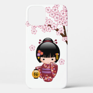 Sakura Kokeshi Doll - Niedliches japanisches Geish Case-Mate iPhone Hülle