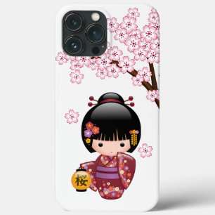 Sakura Kokeshi Doll - Niedliches japanisches Geish Case-Mate iPhone Hülle