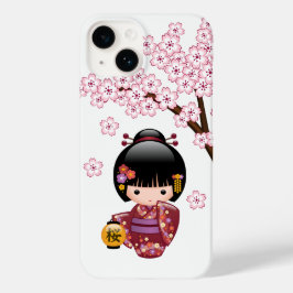 Sakura Kokeshi Doll - Niedliches japanisches Geish Case-Mate iPhone 14 Hülle